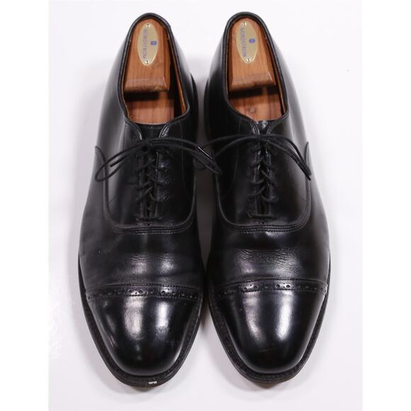 Allen Edmonds Byron Black Captoe Oxford Leather Dress Shoes Men\'s US 11.5 D